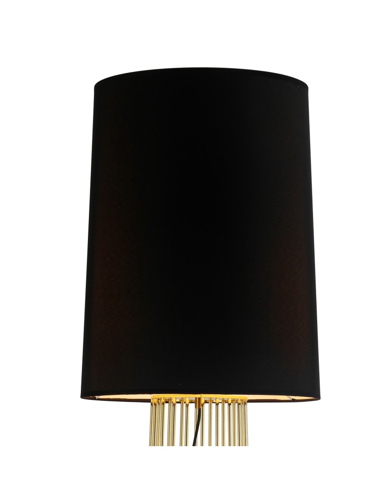 Floor lamps with lampshade - Step into Design Floor lamp FILO-2 black and gold 156 cm   - product kolory-swiatla.pl 2