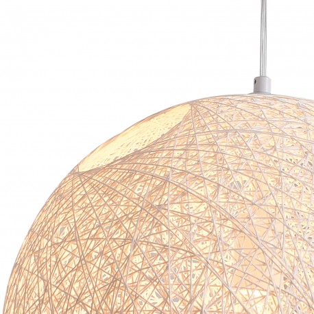 Step into Design Lampa wisząca CORDA biała 50 cm 