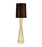 Floor lamps with lampshade - Step into Design Floor lamp FILO-1 black and gold 145 cm   - product 1
