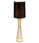 Floor lamps with lampshade - Step into Design Floor lamp FILO-1 black and gold 145 cm   - product 3