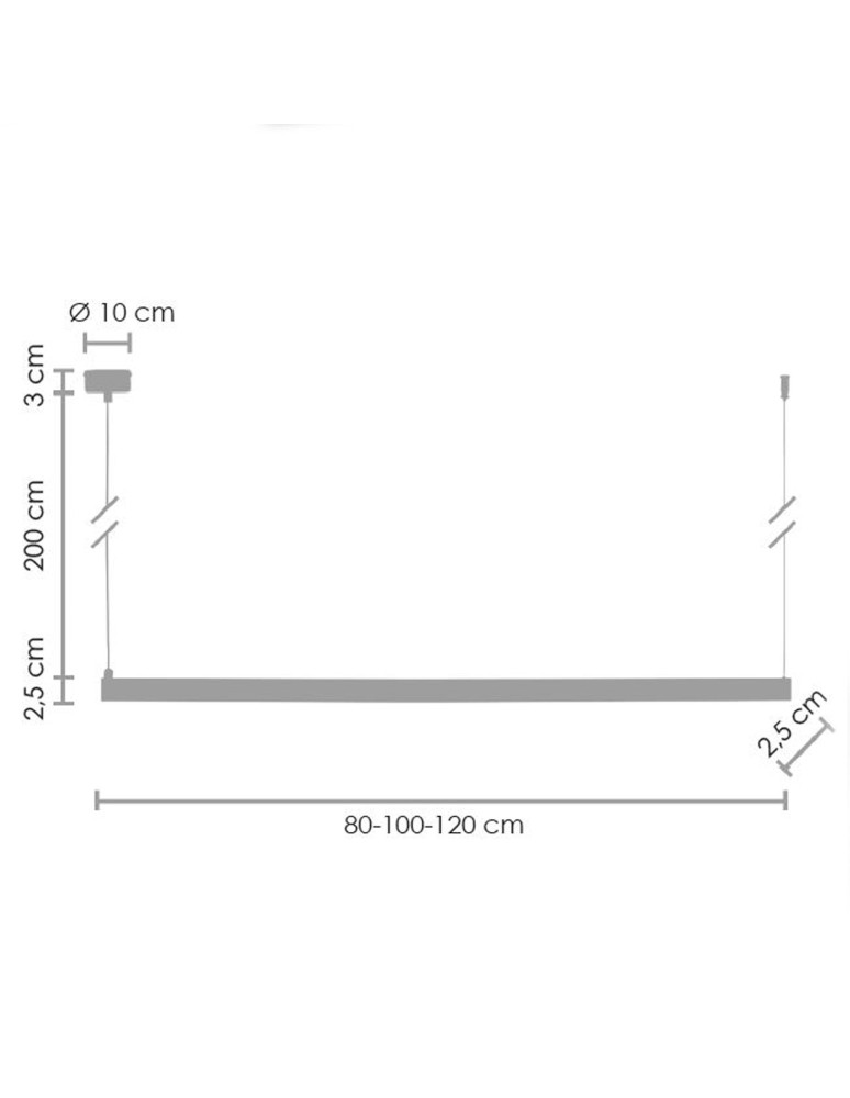 LED pendant lamps - Step into Design BEAM-120 LED pendant lamp titanium 120 cm   - product kolory-swiatla.pl 2