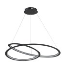 LED pendant lamps - Step into Design SPIRELLO led pendant lamp black 80 cm   - product 1