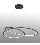LED pendant lamps - Step into Design SPIRELLO led pendant lamp black 80 cm   - product 2