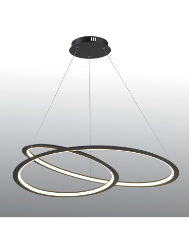 Step into Design Lampa wisząca SPIRELLO ledowa czarna 80 cm              - produkt 2
