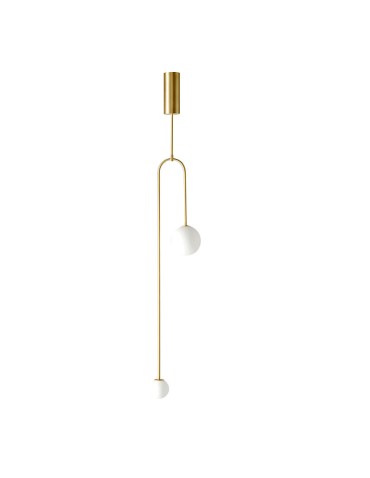 Step into Design LOOP pendant lamp gold 123 cm  