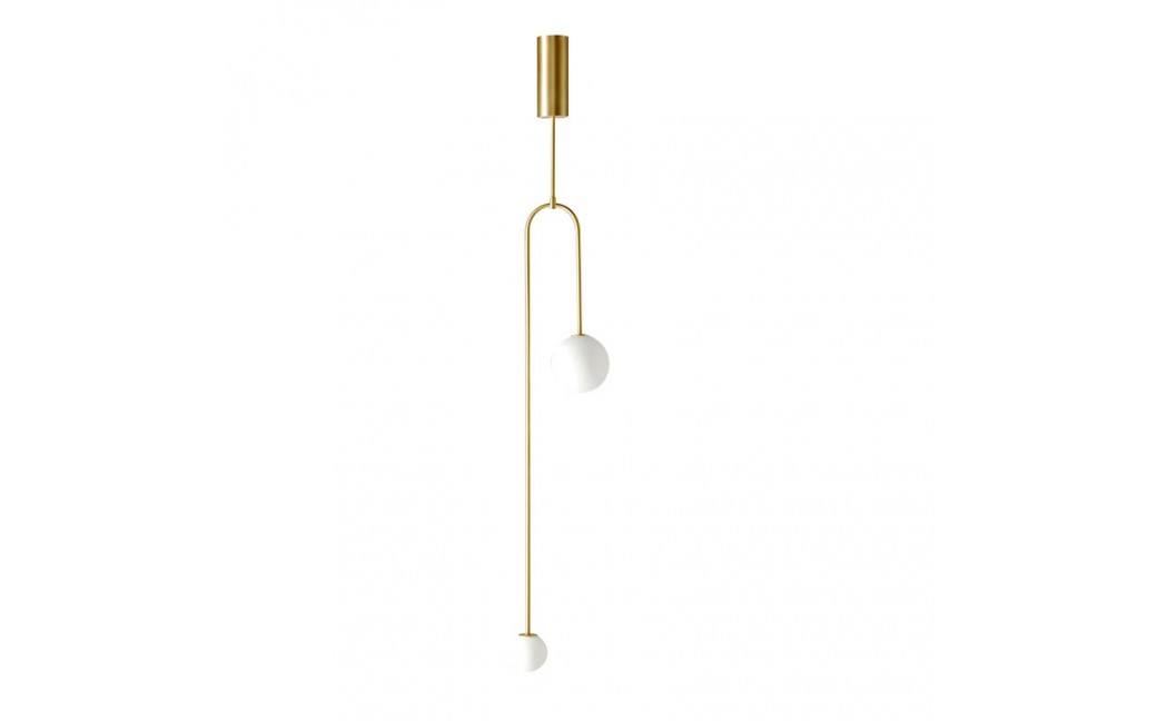 Step into Design Lampa wisząca LOOP złota 123 cm 