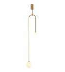 Double pendant lamps - Step into Design LOOP pendant lamp gold 123 cm   - product 2