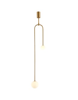 Step into Design Lampa wisząca LOOP złota 123 cm           - produkt 2