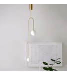 Double pendant lamps - Step into Design LOOP pendant lamp gold 123 cm   - product 3