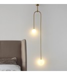 Double pendant lamps - Step into Design LOOP pendant lamp gold 123 cm   - product 4