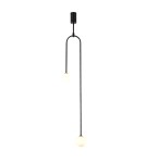 Double pendant lamps - Step into Design LOOP pendant lamp black 123 cm   - product 1