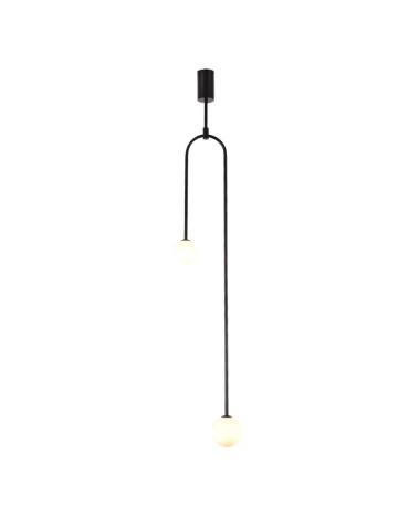 Step into Design LOOP pendant lamp black 123 cm  
