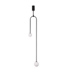 Double pendant lamps - Step into Design LOOP pendant lamp black 123 cm   - product 2