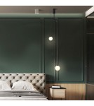 Double pendant lamps - Step into Design LOOP pendant lamp black 123 cm   - product 5