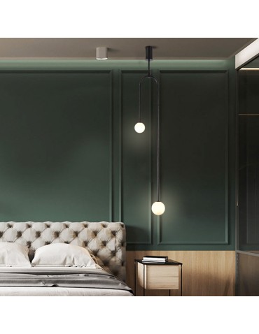 Step into Design LOOP pendant lamp black 123 cm - product 2