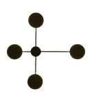 Designer wall lamps - Step into Design CLEX wall lamp - 4 LED black 75 cm   - product 2