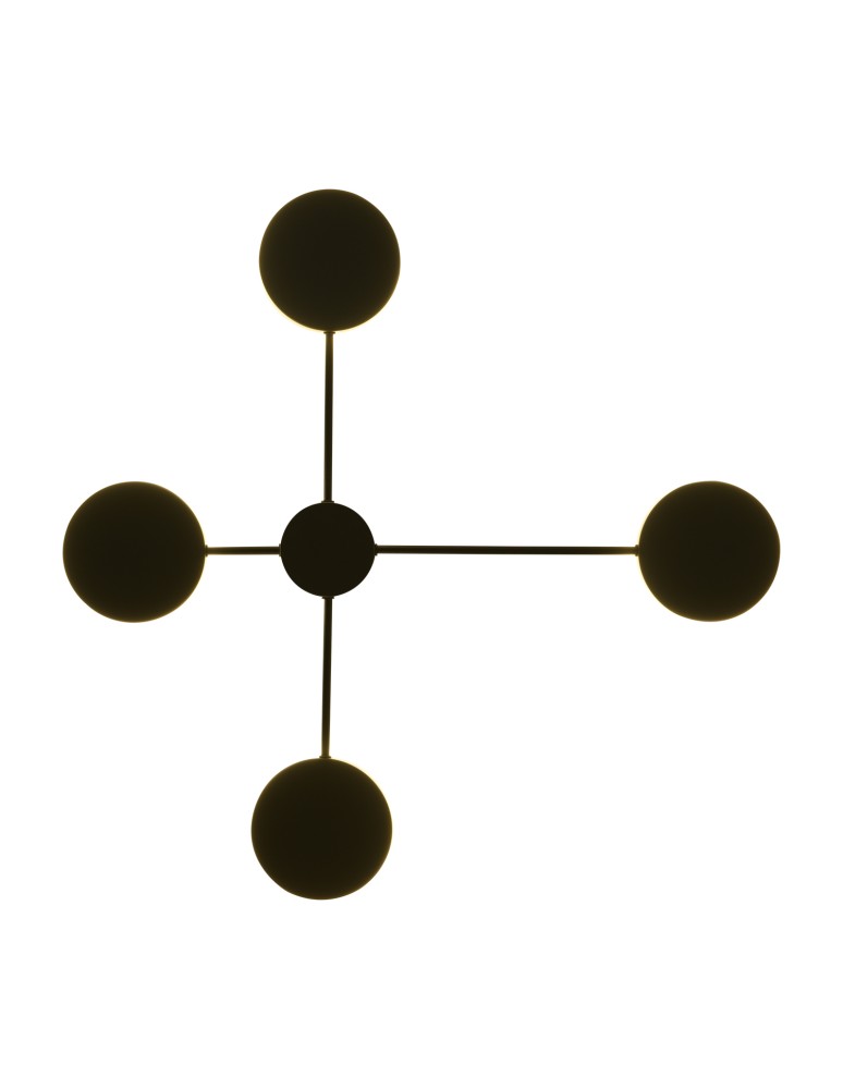 Designer wall lamps - Step into Design CLEX wall lamp - 4 LED black 75 cm   - product kolory-swiatla.pl 2