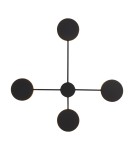Designer wall lamps - Step into Design CLEX wall lamp - 4 LED black 75 cm   - product 4