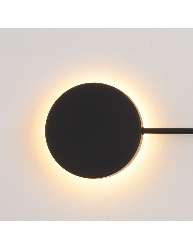 Designer wall lamps - Step into Design CLEX wall lamp - 4 LED black 75 cm   - product kolory-swiatla.pl 5