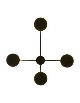Step into Design CLEX wall lamp - 4 LED black 112 cm  
