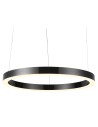 Step into Design CIRCLE 120 LED pendant lamp brushed titanium 120 cm  