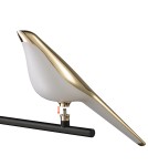 Designer wall lamps - Step into Design TIT LED wall lamp gold-black 21 cm.    - product 3