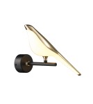 Designer wall lamps - Step into Design TIT LED wall lamp gold-black 21 cm.    - product 5
