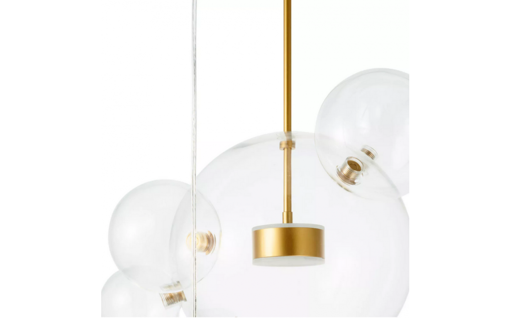 Step into Design Lampa wisząca BUBBLES -14 ROUND / BUBBLES -14 OKRĄGŁA LED transparentno - złota 3000K 
