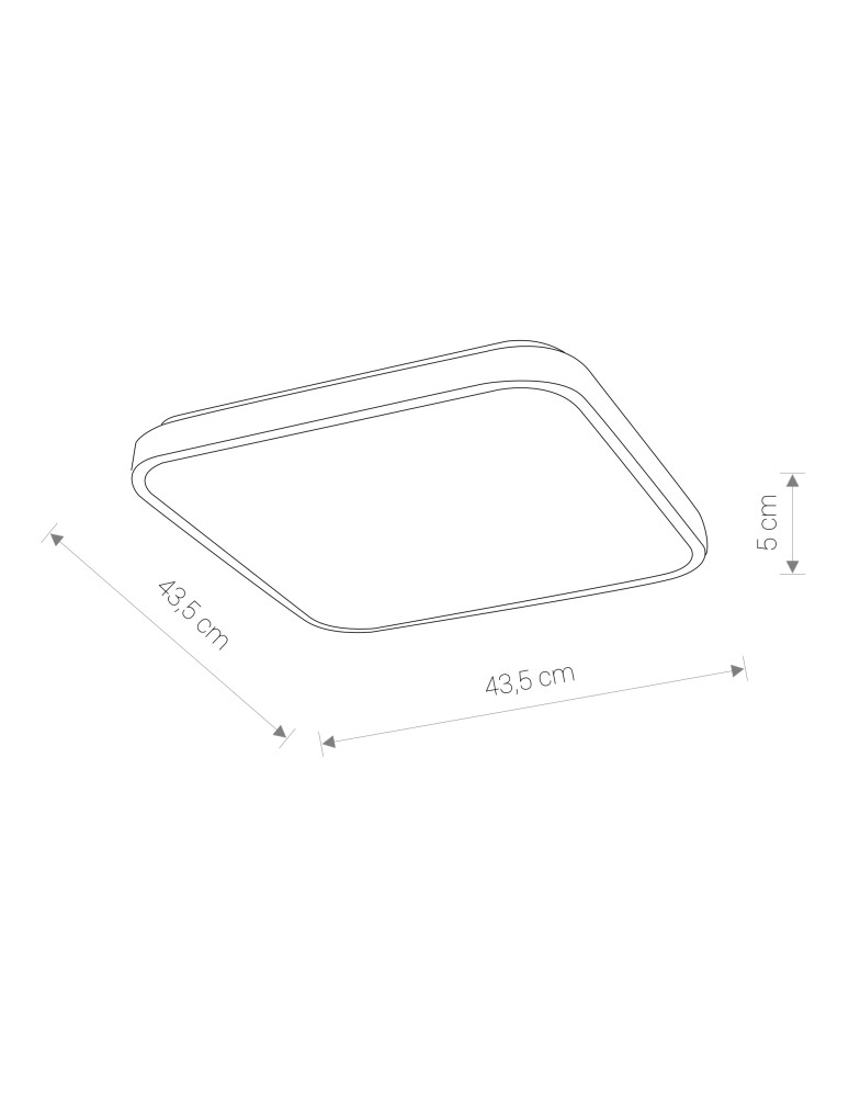 LED Plafonds - Nowodvorski AGNES SQUARE LED 32W Ceiling Plafond Max power 32W LED IP44 White 8134 - product kolory-swiatla.pl 2
