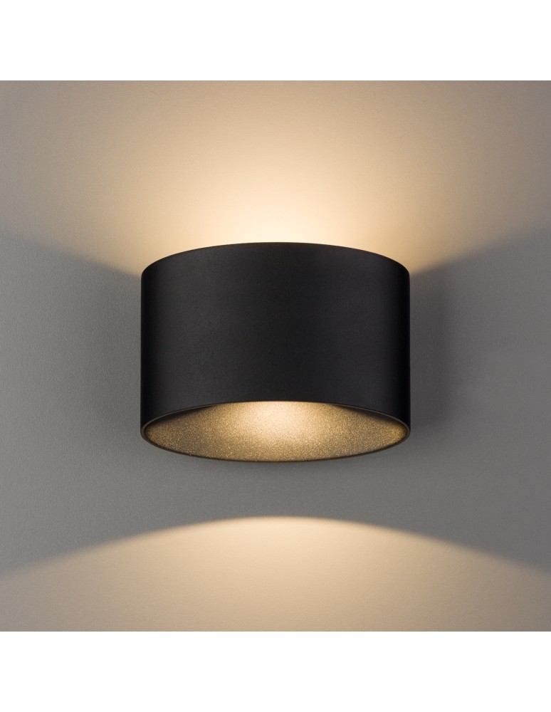 Outdoor wall lamps - Nowodvorski ELLIPSES LED Outdoor Wall Mounted Max power 2x5W LED IP54 Black 8182 - product kolory-swiatla.pl 1