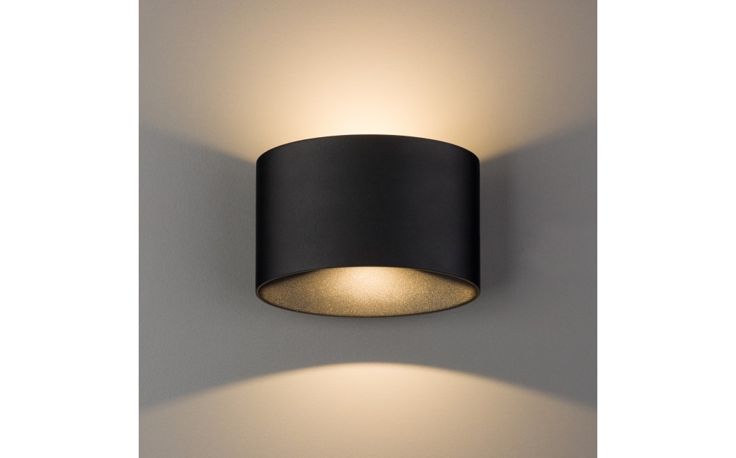 Nowodvorski ELLIPSES LED Zewnętrzna Ścienna Natynkowa Max moc 2x5W LED IP54 Czarny 8182