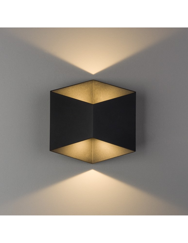 Outdoor wall lamps - Nowodvorski TRIANGLES LED Outdoor Surface Wall Max wattage 2x5W LED IP54 Black 8142 - product kolory-swiatla.pl 1