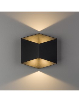 Nowodvorski TRIANGLES LED Zewnętrzna Ścienna Natynkowa Max moc 2x5W LED IP54 Czarny 8142