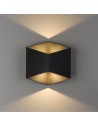 Nowodvorski TRIANGLES LED Zewnętrzna Ścienna Natynkowa Max moc 2x5W LED IP54 Czarny 8142