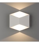 Outdoor wall lamps - Nowodvorski TRIANGLES LED Outdoor Surface Wall Max wattage 2x5W LED IP54 White 8143 - product 1