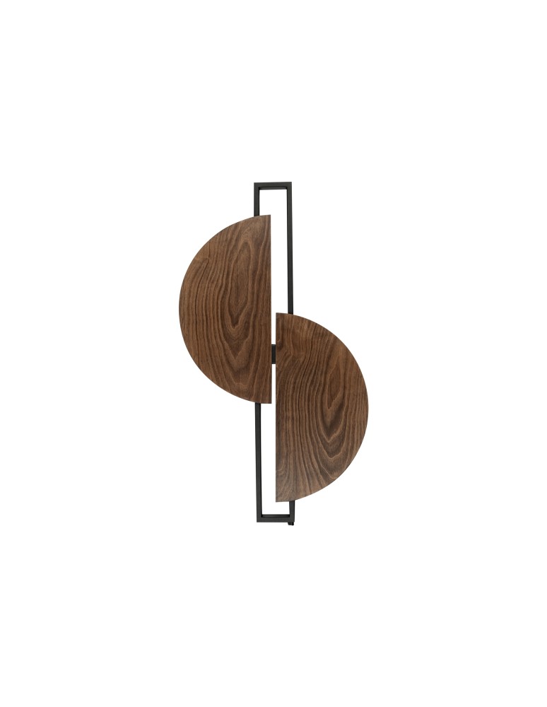 Wall lamps - Nowodvorski SUNRISE LED Wall lamp with switch Max wattage 12W LED Dark wood 7652 - product kolory-swiatla.pl 1
