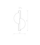 Wall lamps - Nowodvorski SUNRISE LED Wall lamp with switch Max wattage 12W LED Dark wood 7652 - product 2