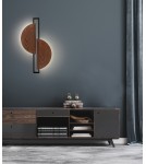 Wall lamps - Nowodvorski SUNRISE LED Wall lamp with switch Max wattage 12W LED Dark wood 7652 - product 3