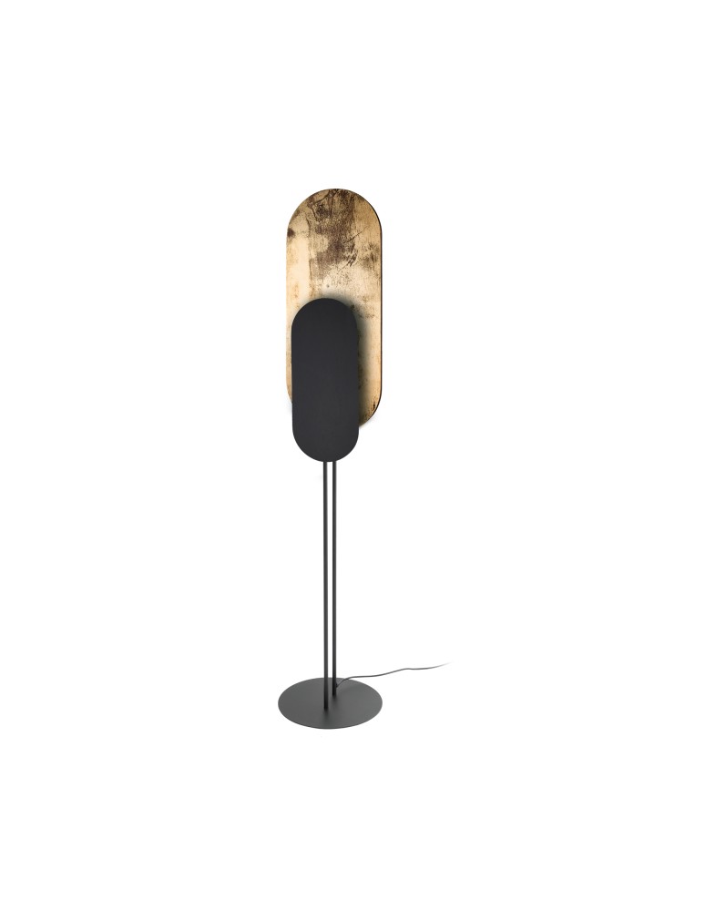Loft floor lamps - industrial - Nowodvorski WHEEL LUX Floor Max power 8W GX53 Black 7646 - product kolory-swiatla.pl 1