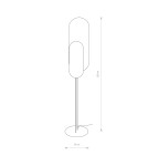 Loft floor lamps - industrial - Nowodvorski WHEEL LUX Floor Max power 8W GX53 Black 7646 - product 2
