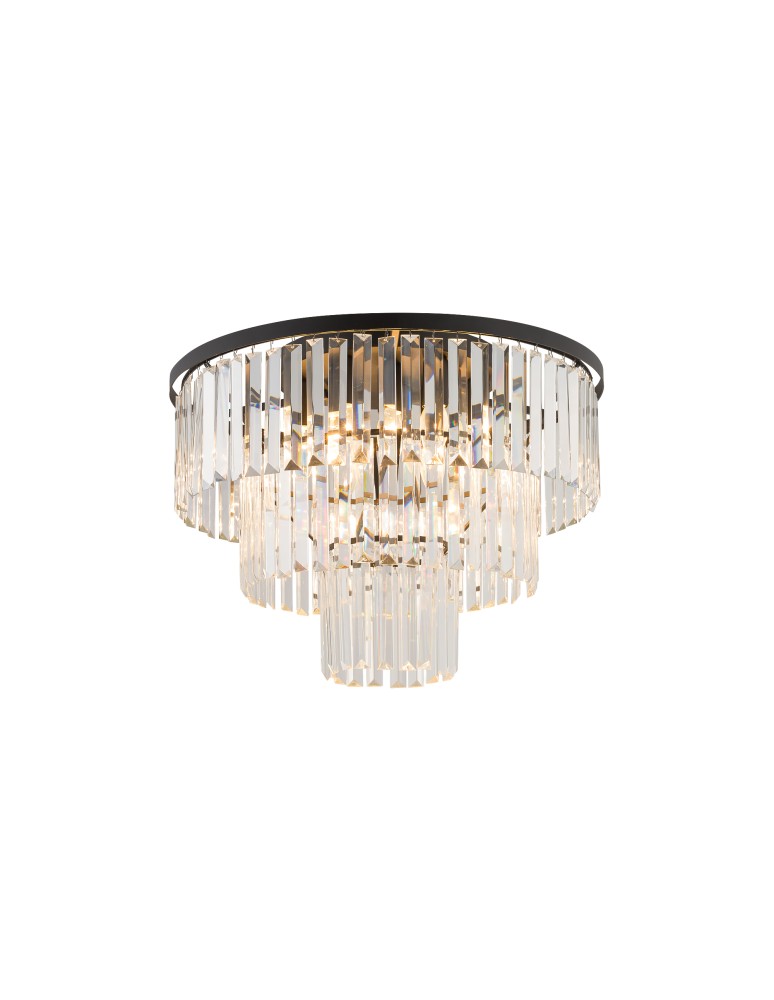Ceiling lamps with crystals - Nowodvorski CRISTAL M Ceiling Plafond Max power 60W E14 Transparent 7627 - product kolory-swiatla.pl 2