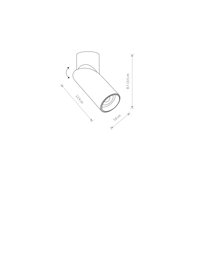 Ceiling spotlights - Nowodvorski INDIA Spot Surface Mounted Max wattage 15W GU10 Black 7860 - product kolory-swiatla.pl 5