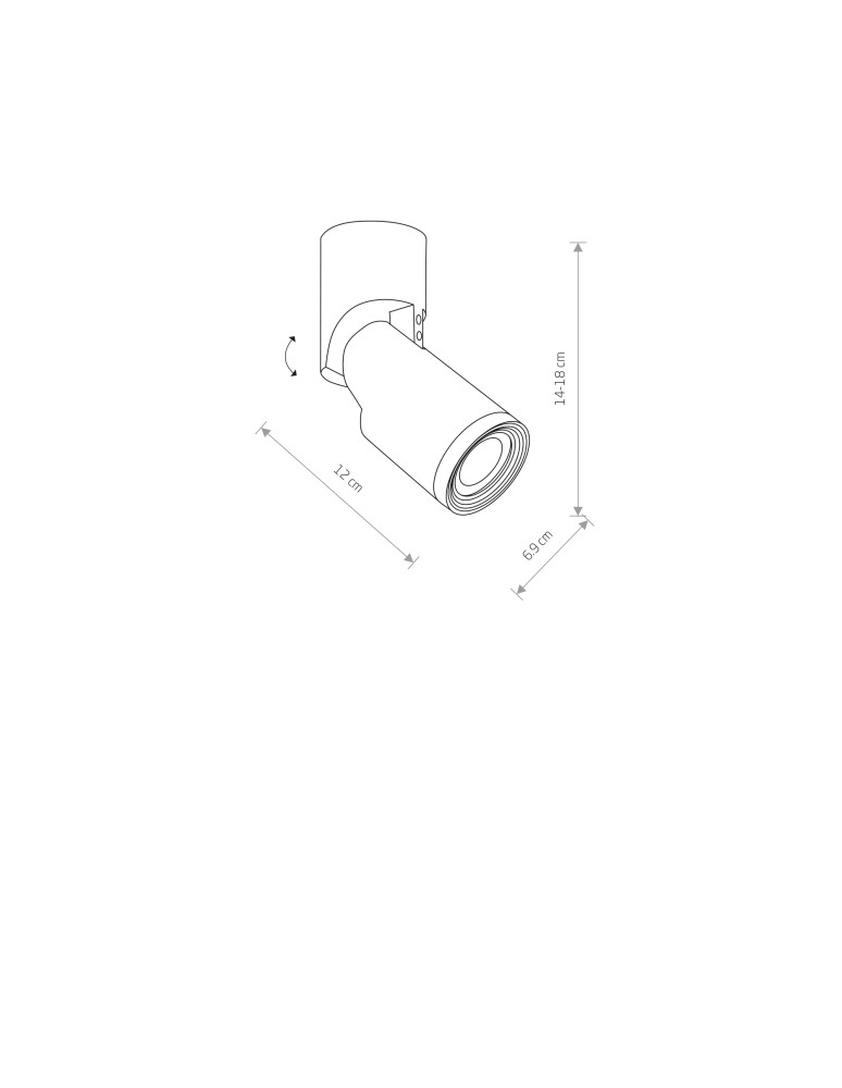 Ceiling spotlights - Nowodvorski MIKE Spot Surface Mounted Max wattage 15W GU10 White 7660 - product kolory-swiatla.pl 4