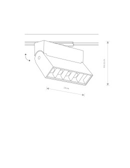 Nowodvorski PROFILE FOCUS LED 9W Configurable System PROFILE luminaire Max power 9W LED White 7618 - product 2