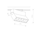 Lamps for 1 phase busbars - Nowodvorski PROFILE FOCUS LED Customizable System PROFILE Luminaire Max wattage 9W LED Black 7621 - product 5