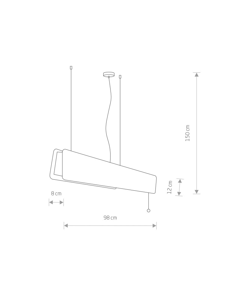 Pendant lamps - Nowodvorski OSLO LED 90 Ceiling Pendant Max power 16W LED TUBE T8 Oak 7520 - product kolory-swiatla.pl 3