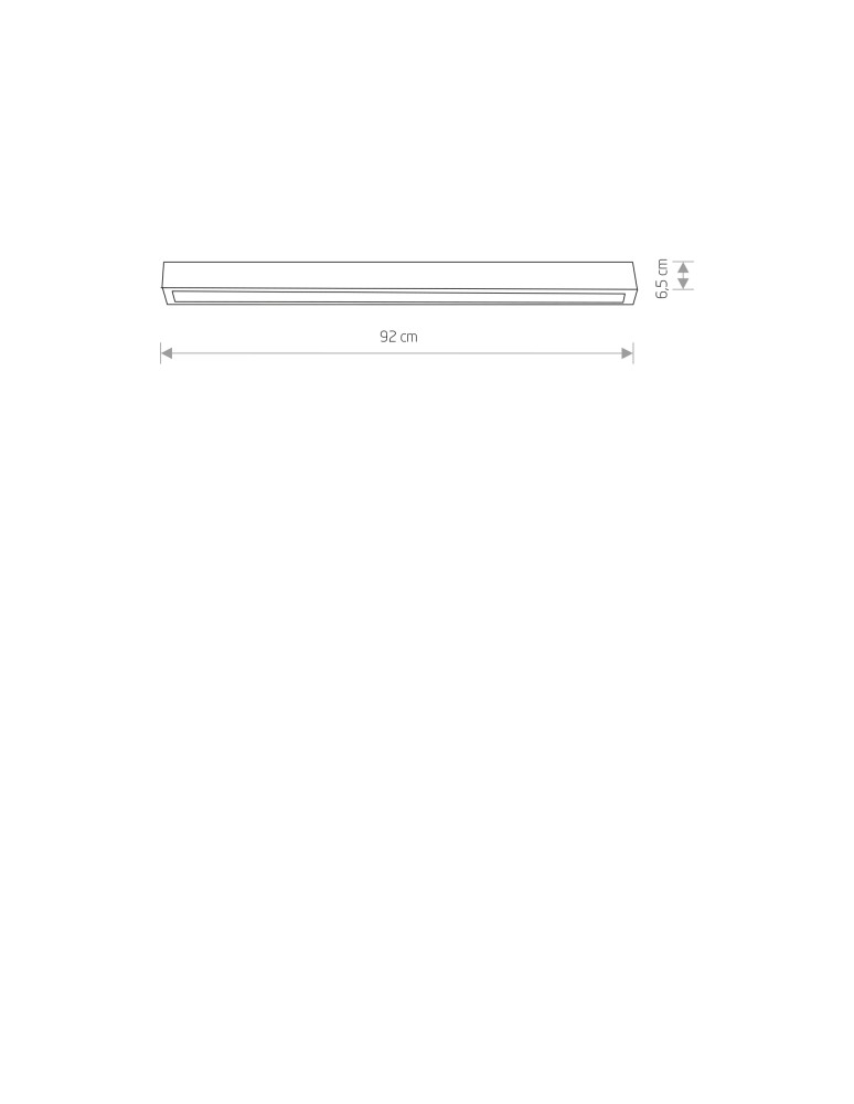 Ceiling lamps - Nowodvorski STRAIGHT CEILING LED M Ceiling Plafond Max power 16W LED TUBE T8 White 7558 - product kolory-swiatla.pl 2