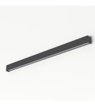 Wall lamps - Nowodvorski STRAIGHT WALL LED L Wall lamp Max power 22W LED TUBE T8 Graphite 7560 - product 1
