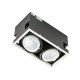 ITALUX Vertico Double 2x18W LED 230V White/Black GL7108-2/2X18W 3000K WH+BL Inlet