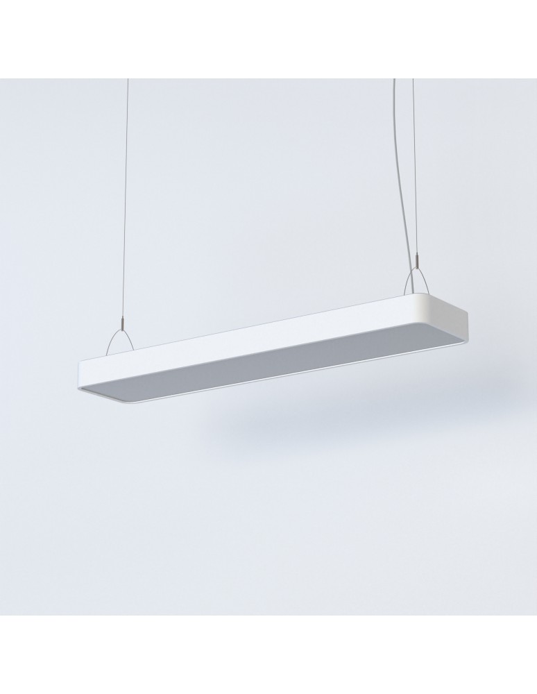 Pendant lamps - Nowodvorski SOFT LED 90X20 Ceiling Pendant Max wattage 16W LED TUBE T8 White 7545 - product kolory-swiatla.pl 1